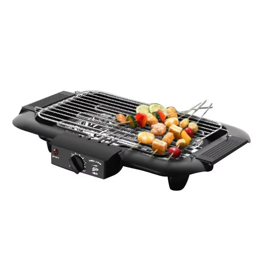 Electric BBQ Grill Household Grill Rack Portable Smokeless Barbecue Grill Pan Non-Stick Grilled Meat Pan Kitchen Gadgets